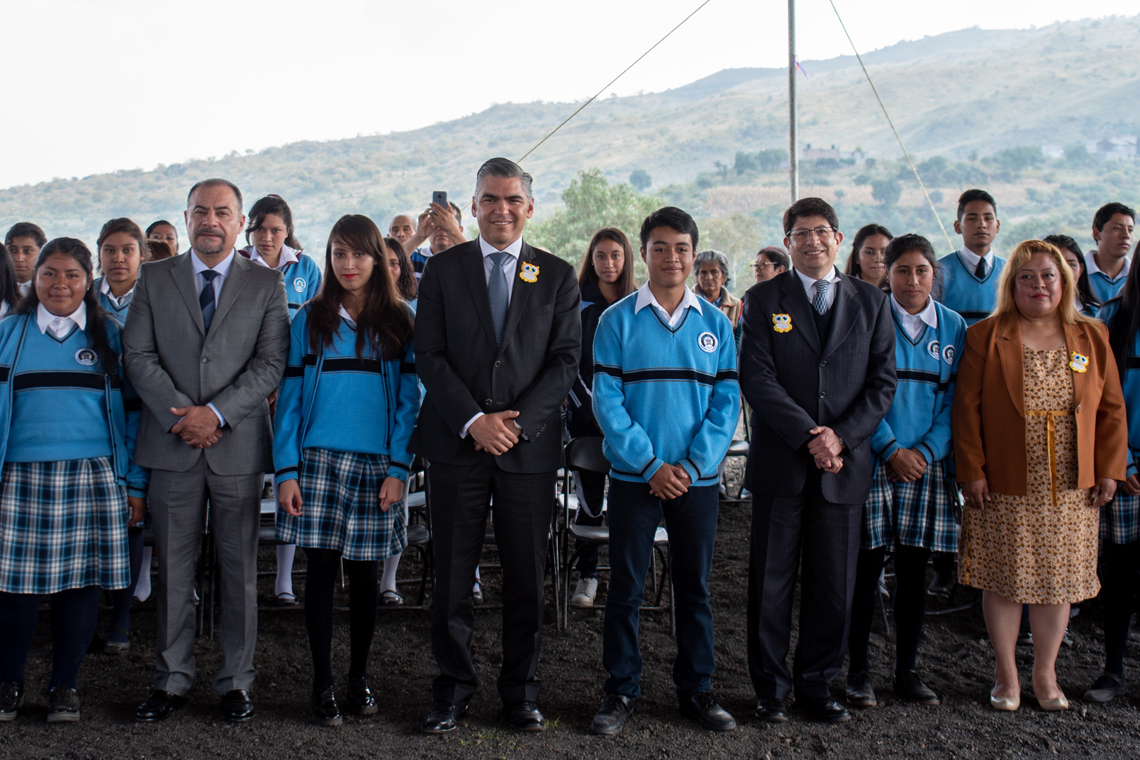 Boletín 122.-Miguel Gutiérrez asiste a la inauguración del CBT 4 en Tezompa