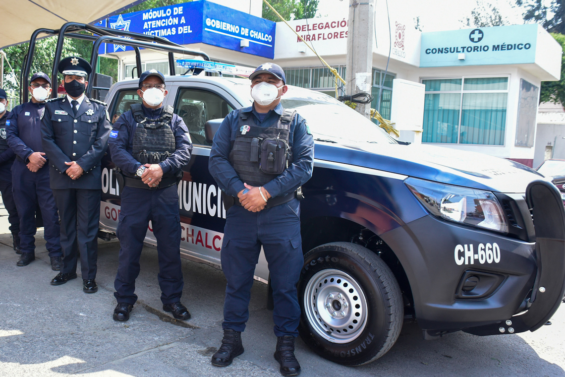 Boletín 245.- Gobierno de Chalco entrega patrullas en Miraflores y Tlapala