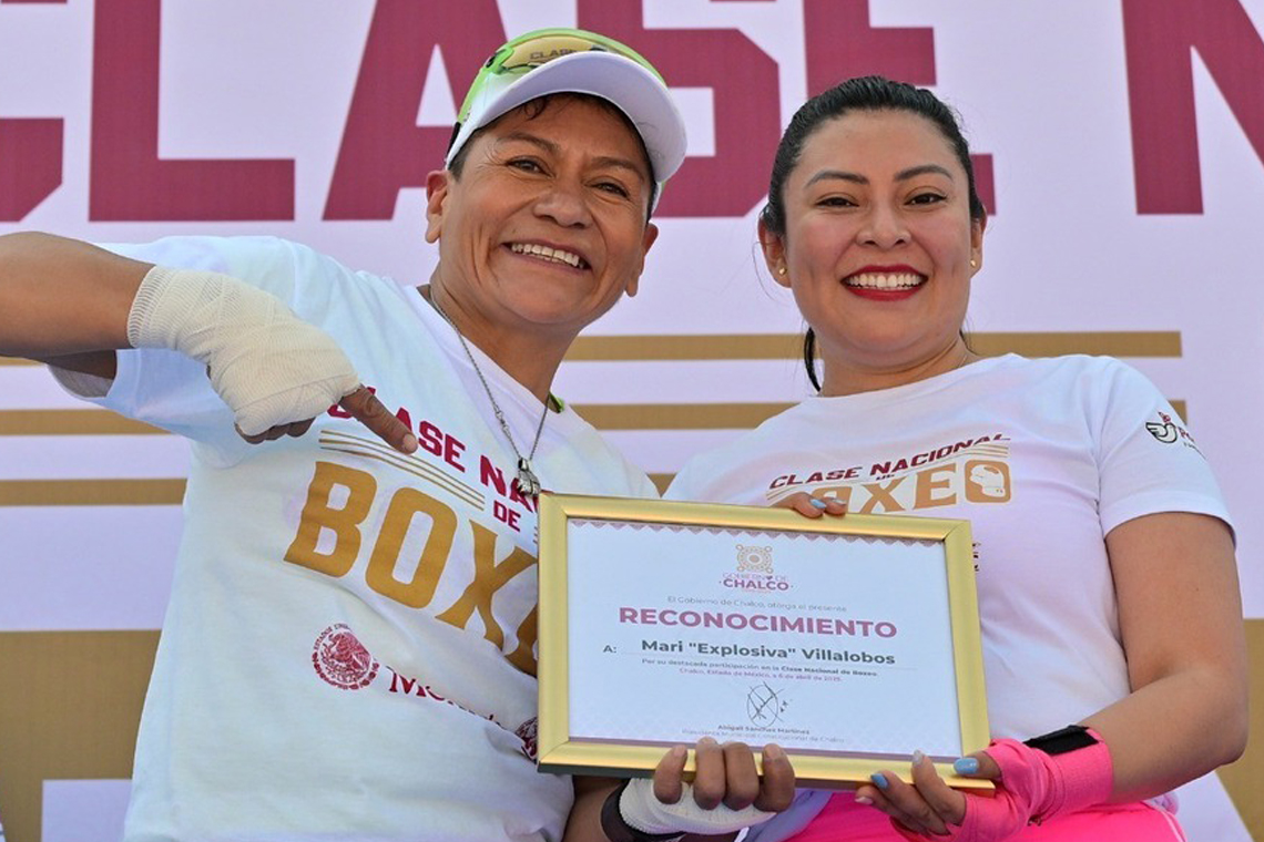 Boletín 033.- Abigail Sánchez encabeza Clase Nacional de Boxeo en Chalco