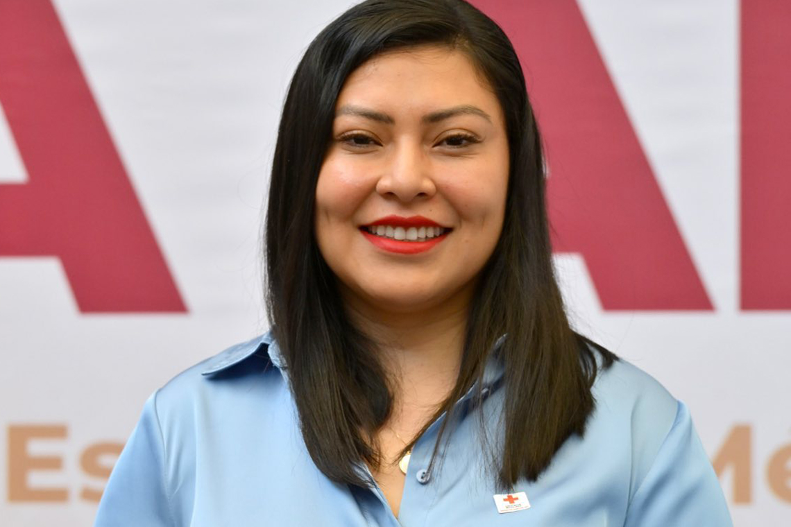 Boletín 041.- Abigail Sánchez inicia Colecta Nacional de la Cruz Roja