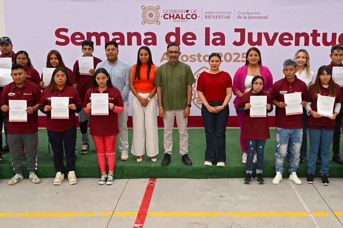 Boletín 076.- Abigail Sánchez inicia el programa Jóvenes Sembradores de Paz, el primero en el Estado de México