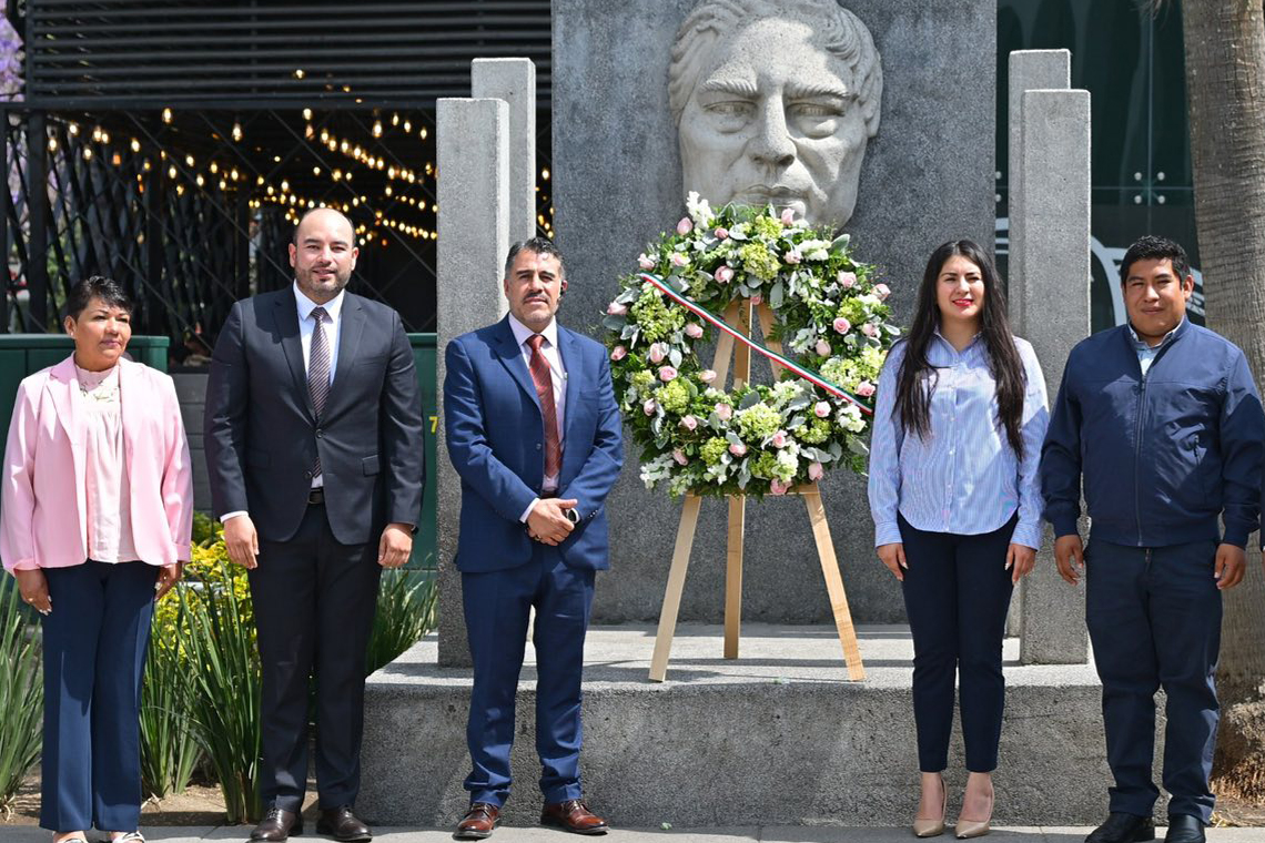 Boletín 149.- Gobierno de Chalco conmemora el 220 Aniversario del Natalicio de Benito Juárez